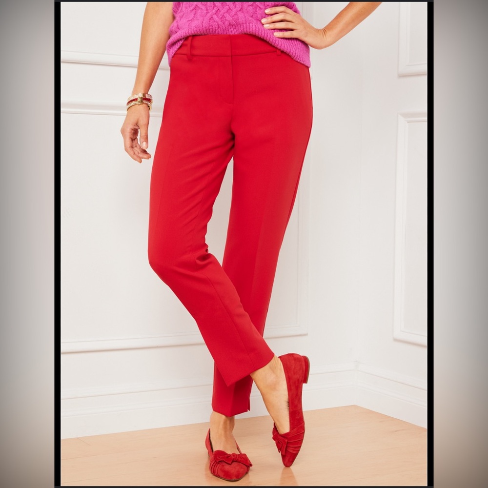 *Sale* Talbots curvy‎ red dress pants size 2